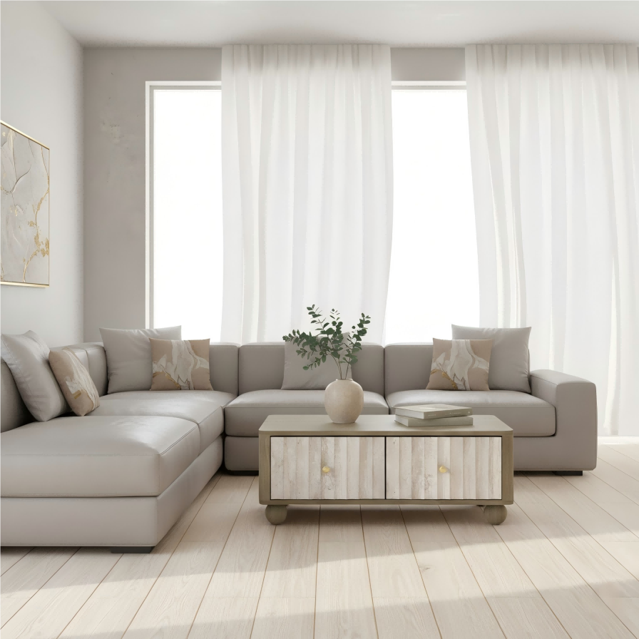 Pebble Groove Coffee Table